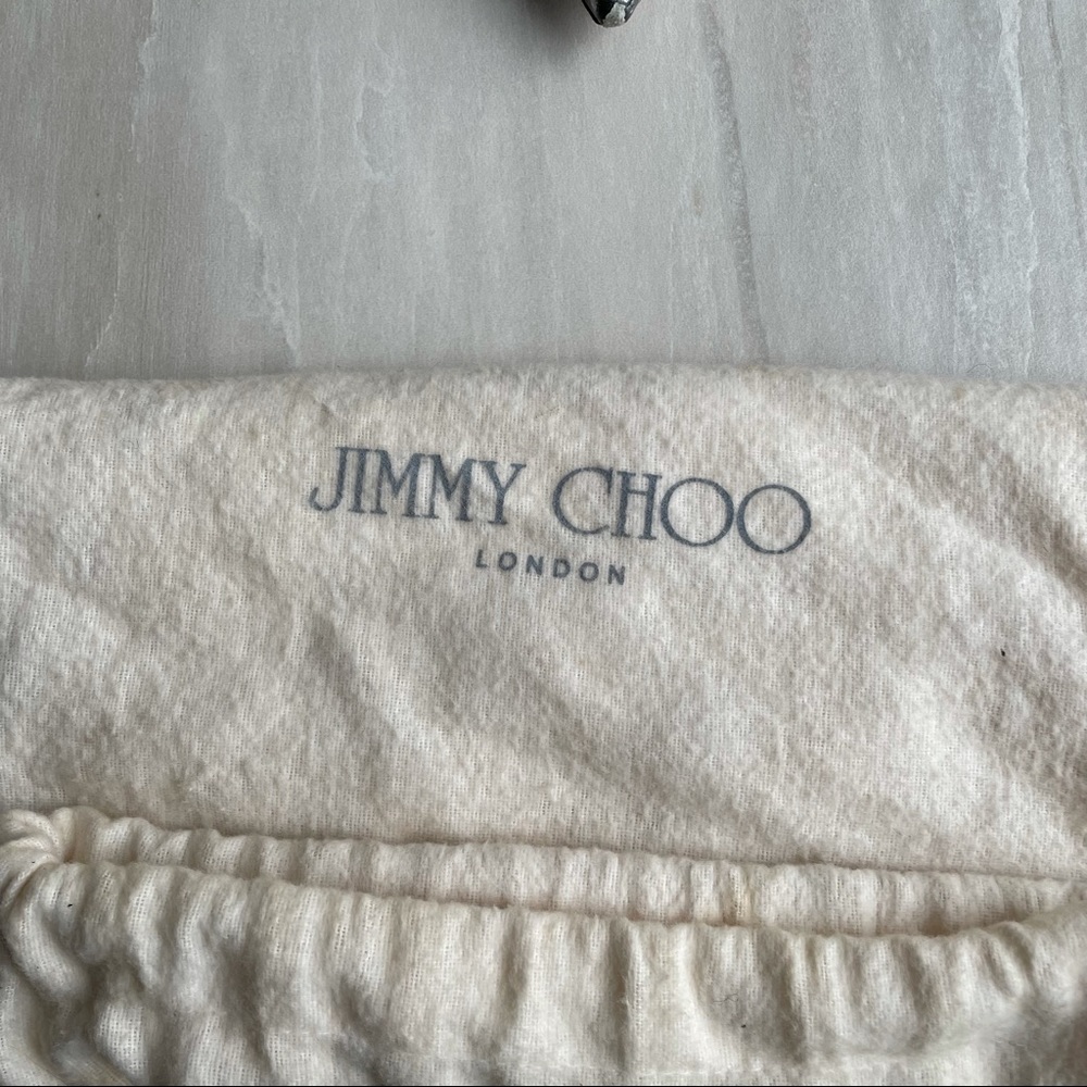 Jimmy Choo Silver Holigraphic Mirror Anouk leather pumps - Picture 5 of 7